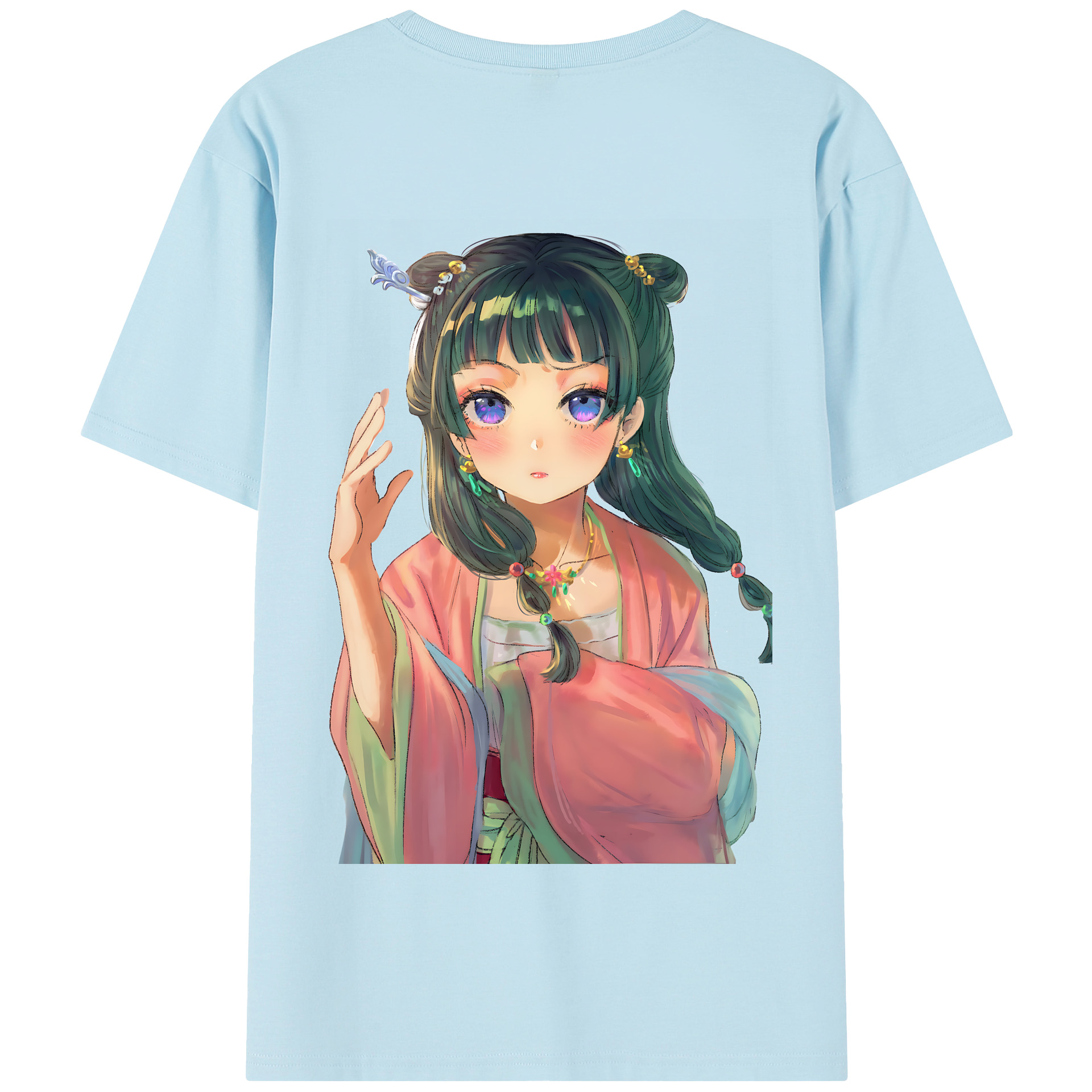 （画像用） 薬屋のひとりごと The Apothecary Diaries 綿100％半袖Tシャツ（背面プリント）